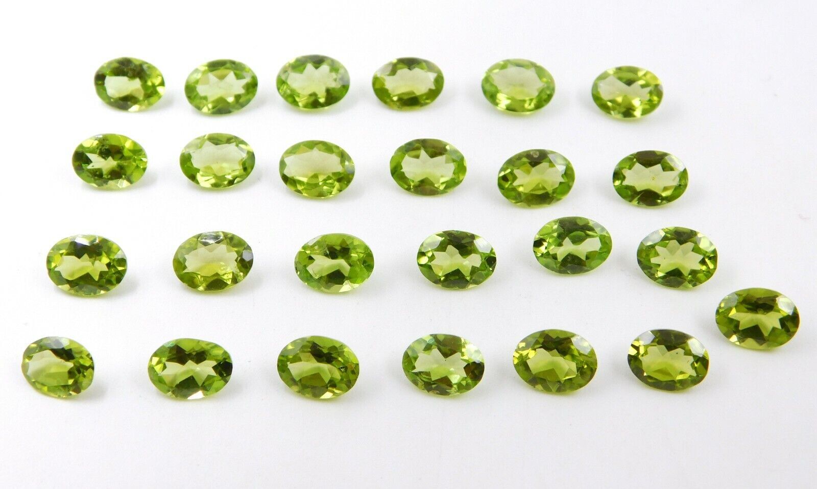 Natural Peridot Oval Cut Loose Gemstone 3×4 MM To 6×8 MM Wholesale Lot P-2371