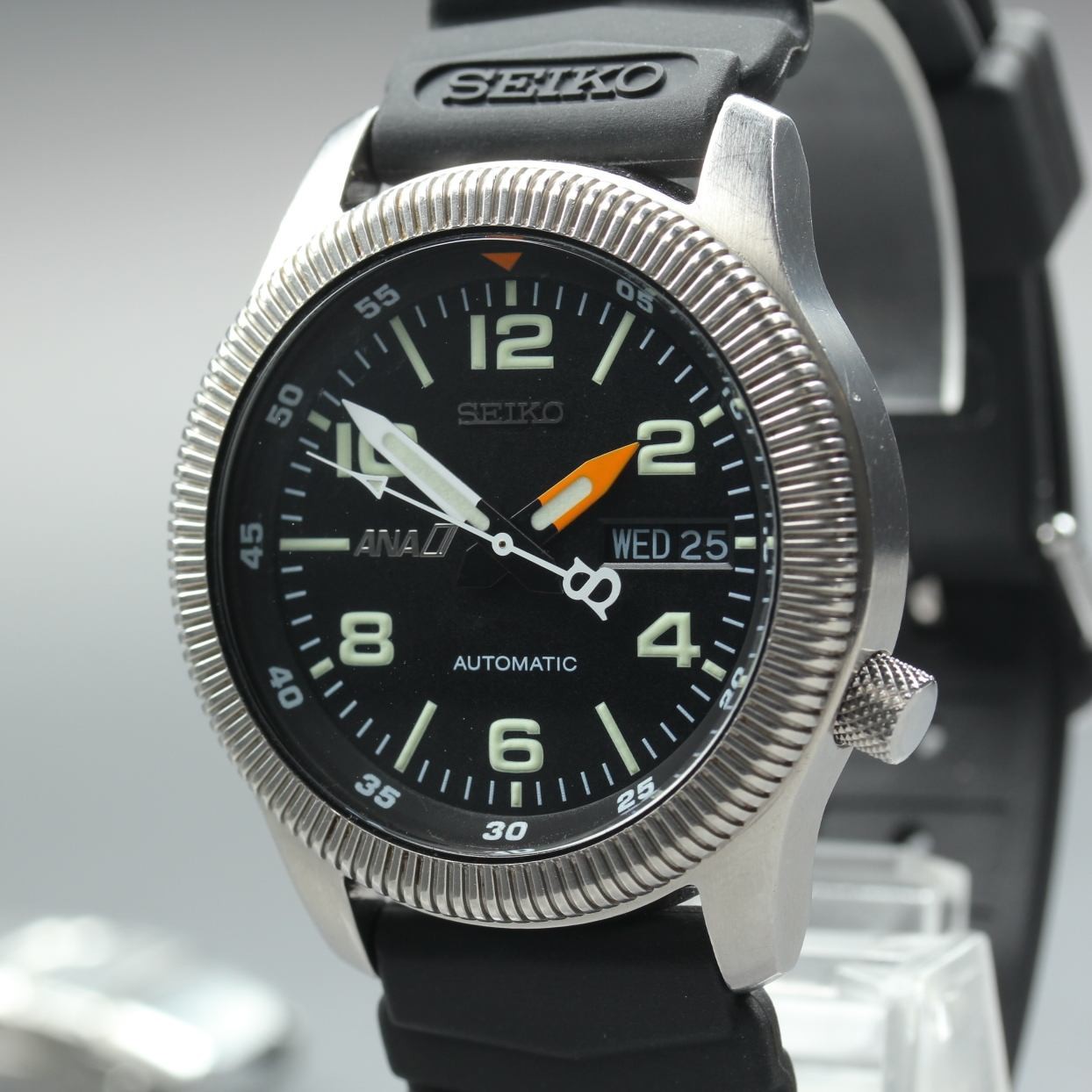 Serviced O.H MINT SEIKO ANA Pilot Limited 7S26-0620 Black Men’s Automatic Watch