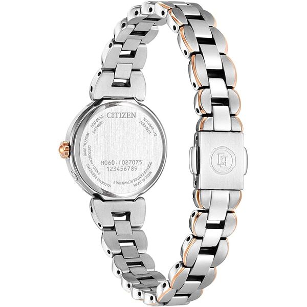 Citizen Exceed ES9474-59W Eco-Drive Analog Watch Women Titania Happy Flight Gold