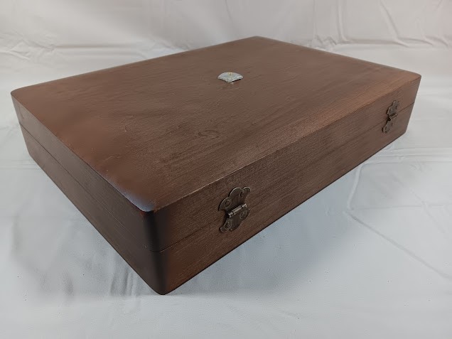 Vintage 6 Slot Watch Storage Box With Helbros Watch Face