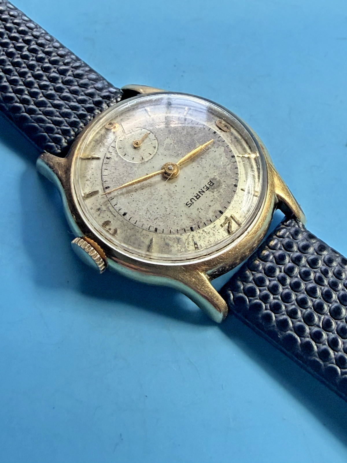 Vintage Benrus BB 14 Swiss 17J 20micron Gold Plated Manual Wind Watch – Runs