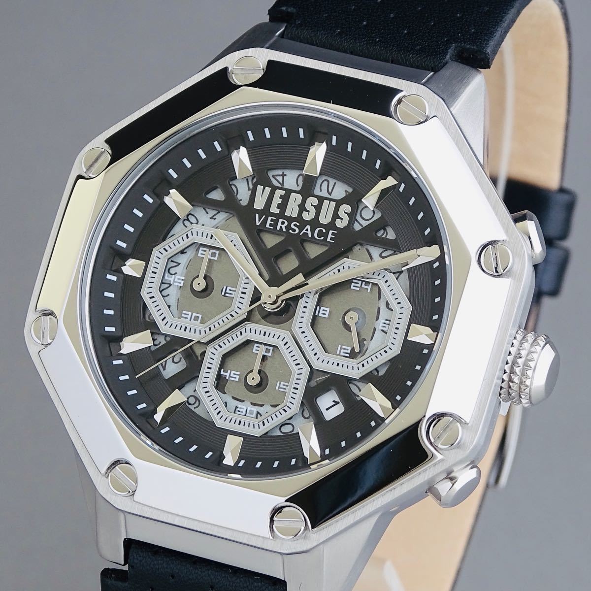 NEW Versus Versace Men’s Watch 45mm Octagonal Waterproof