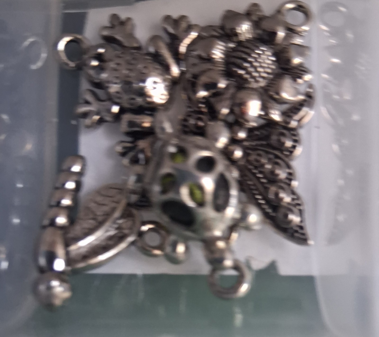 HUGE Mixed Charm Lot, Watch Faces W/batt, Toggles, Jump Rings, Clasps