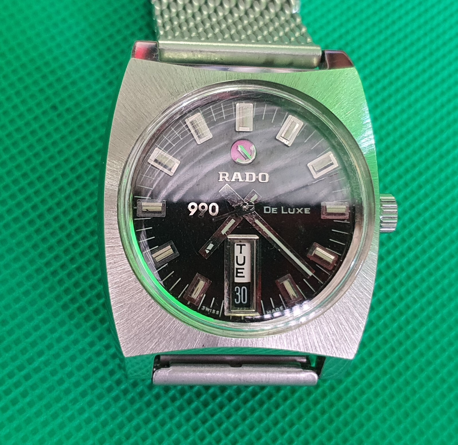 Vintage RADO 990 DELUXE 25 Jewels ROTOMATIC Watch Authentic Working