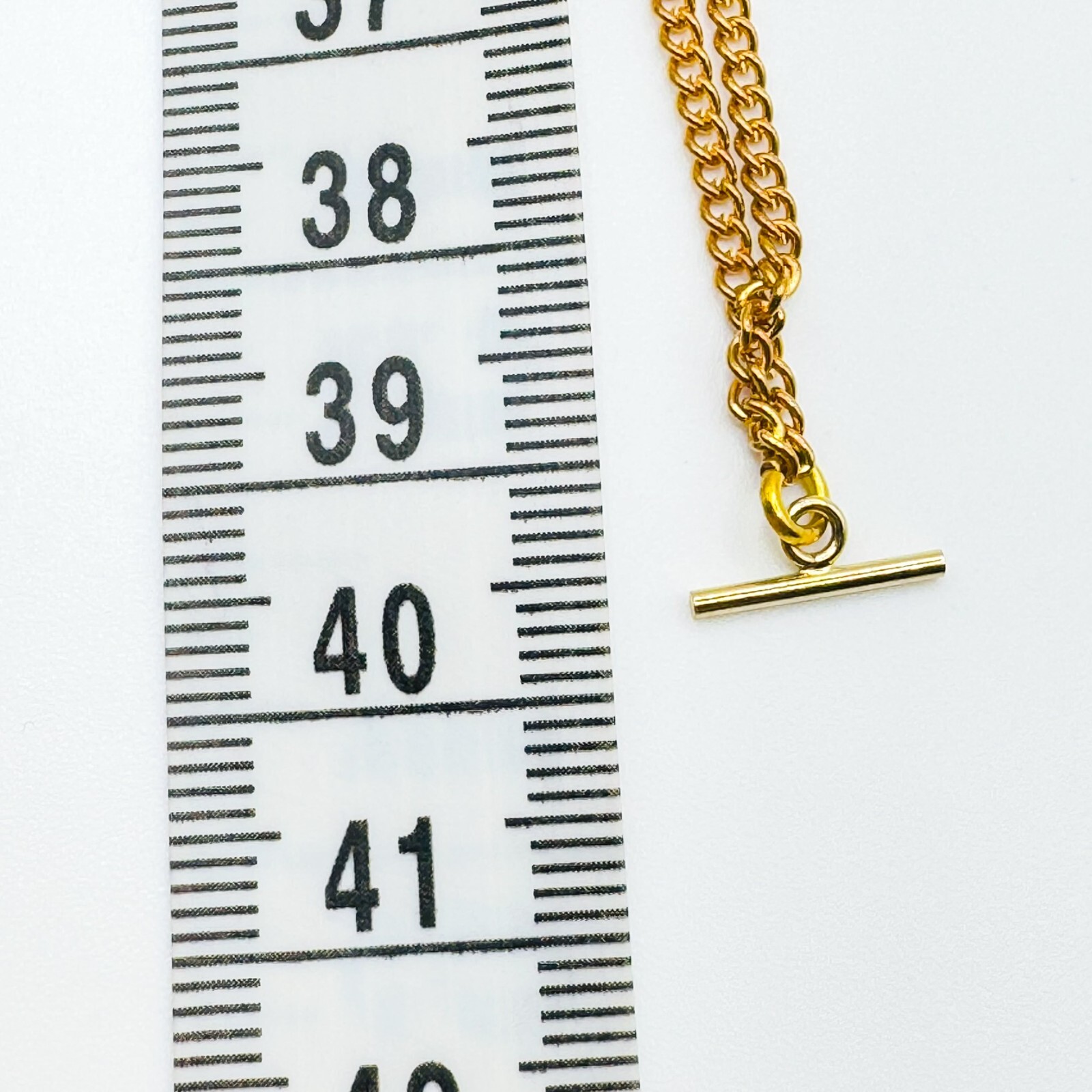 Vintage 14ct Rolled Gold Curb Chain Pendant Necklace 40cm Polished Stone Filled