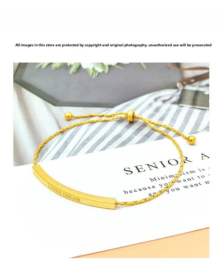 Titanium Steel Slider Chain Bracelet For Women In New Style and design