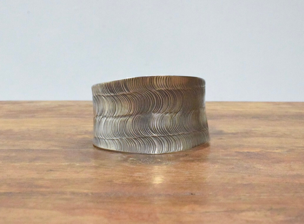 China Miao/Hmong Hill Tribe Sterling Silver Cuff Bracelet