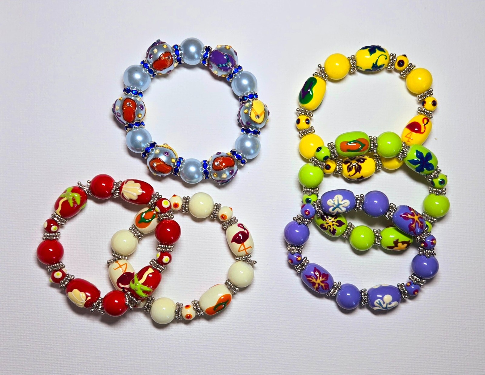 Beach Bracelets Jewelry Wholesale Bracelet COLORFUL 6 pcs Stretch Bracelets