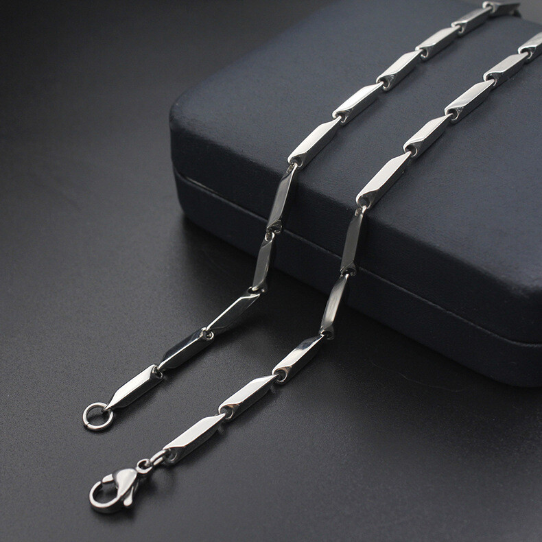 Stainless Steel 90 cm (35.4 in) 2 mm Rhombus Chain with lobster clasp