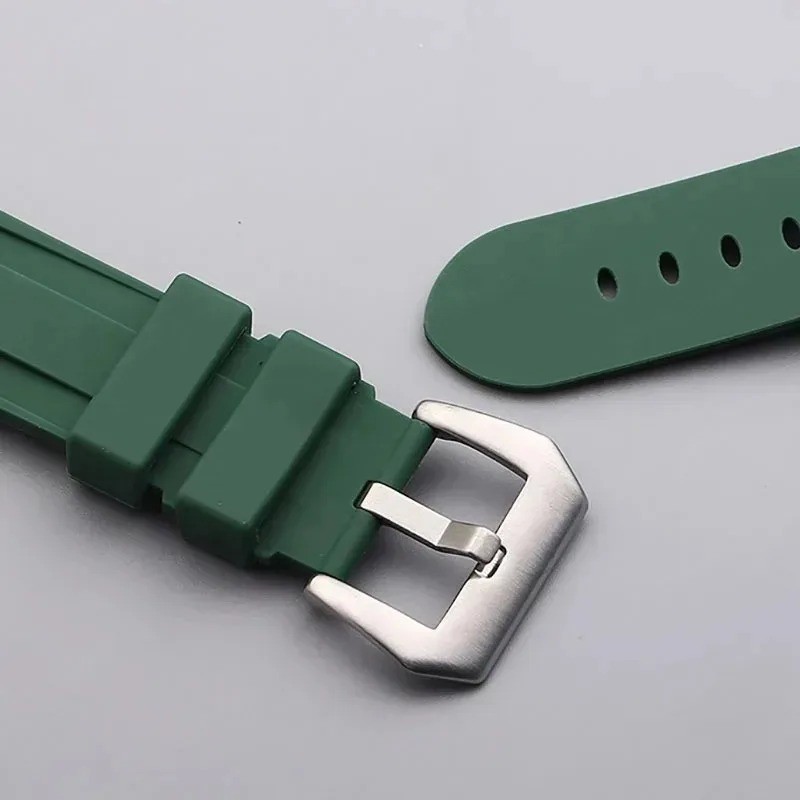 Silicone Rubber Watch Band Sport Replacement Strap 20mm 22mm 24mm 26mm