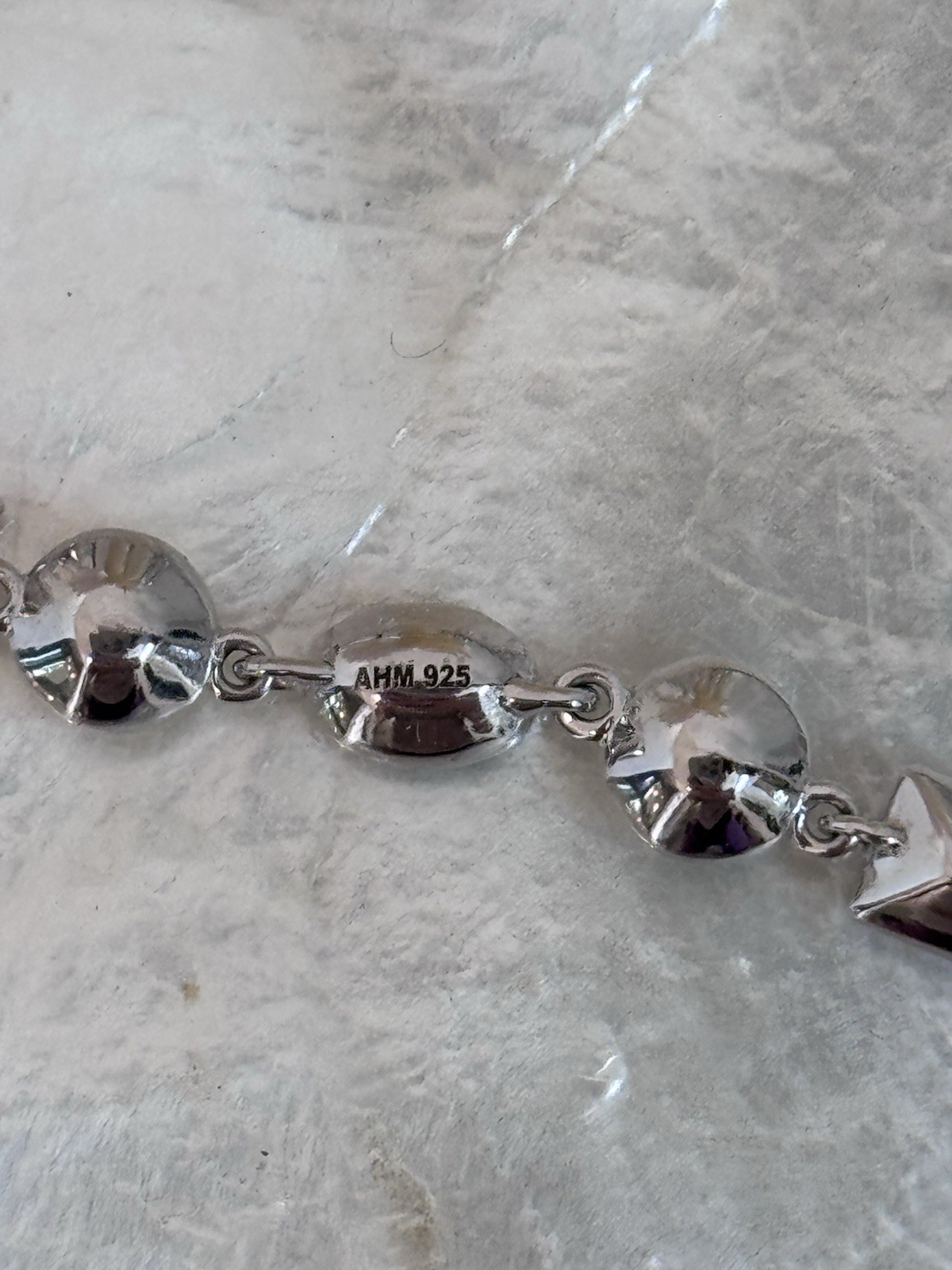 Sterling Silver 925 Rainbow Crystal Adjustable One Size Bracelet Bolo NEW