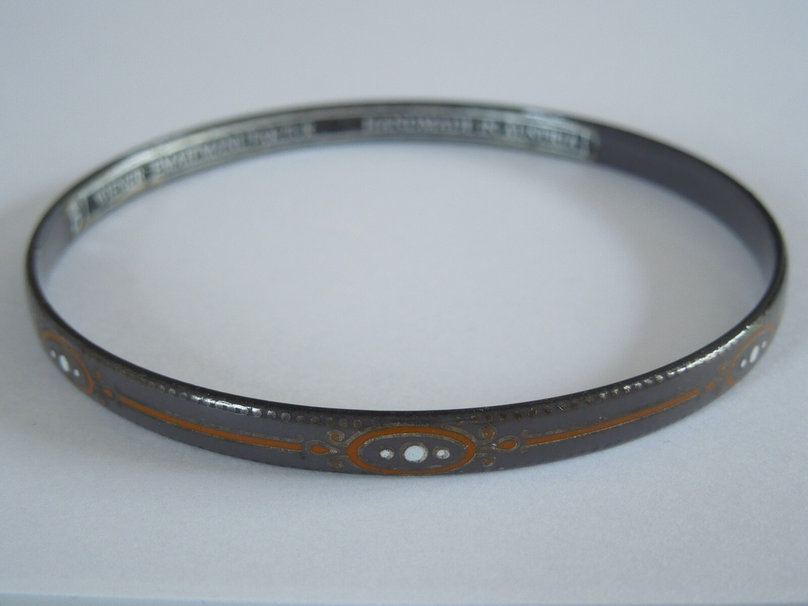 Bangle Wiener Email Manufactory Handmade Austria 9.8 G/Ø 6.6 Cm/B: 0.5 Cm