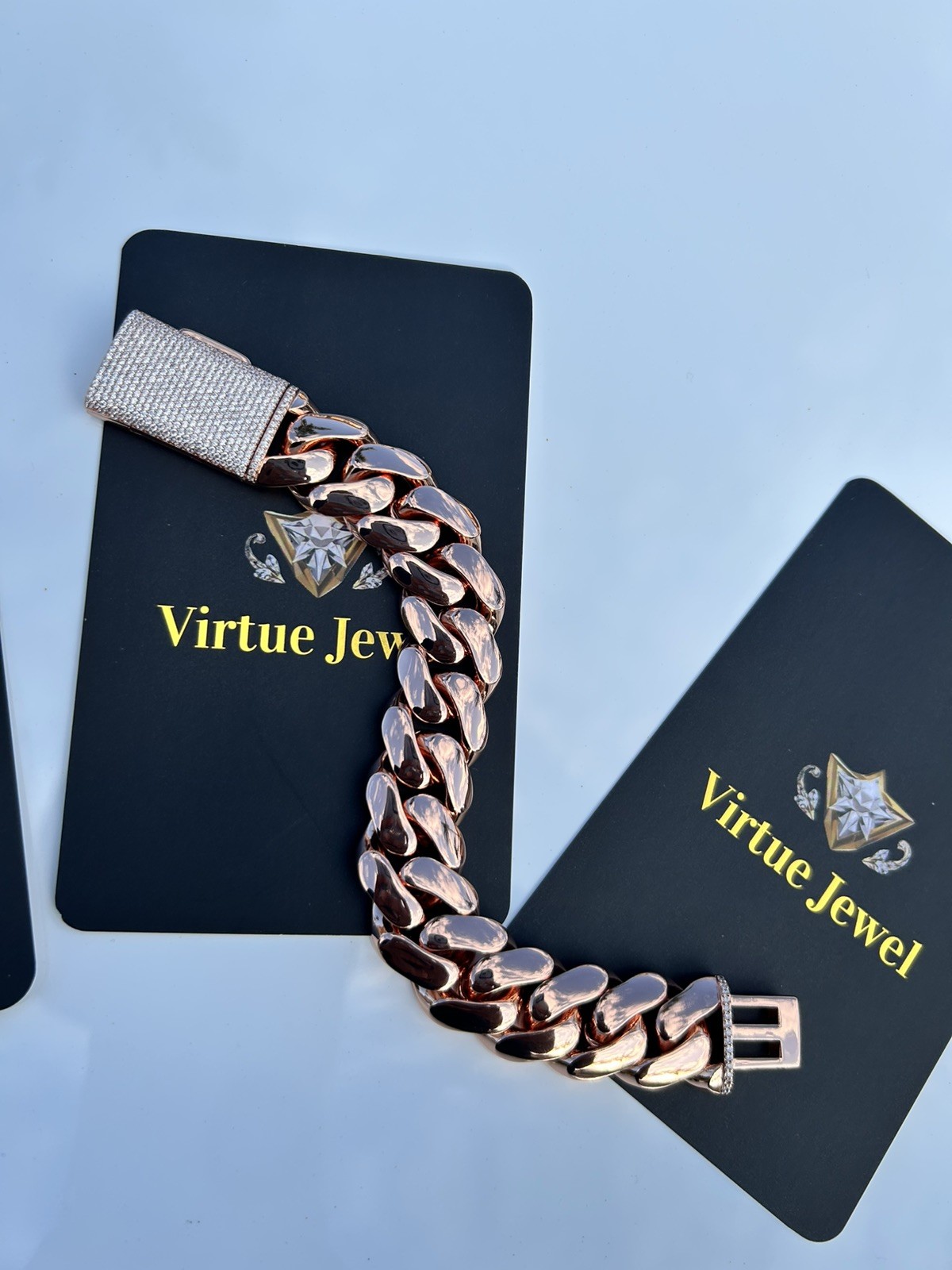 Miami Cuban Link Bracelet Rose Gold Plated 20mm