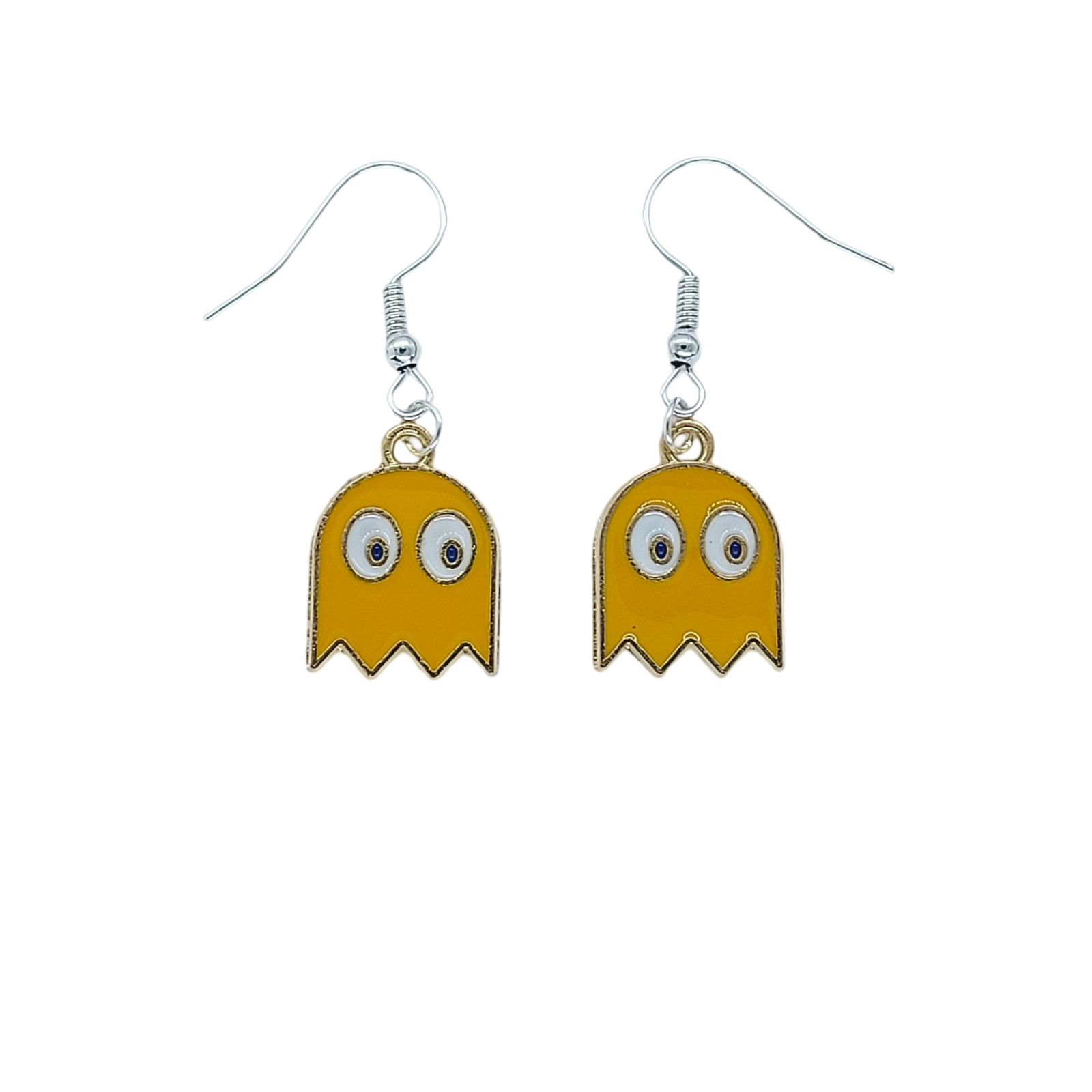 USA Seller Pacman Ghost Zinc Alloy Cute Earrings Necklace Jewelry NEW