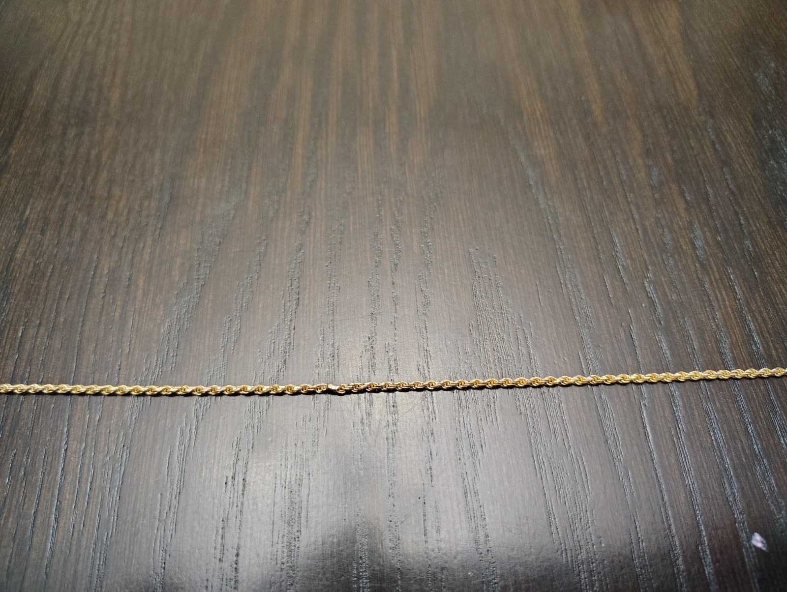 2MM 19 3/4″ 8 GRAMS OF 18K GOLD ROPE CHAIN REPAIRED