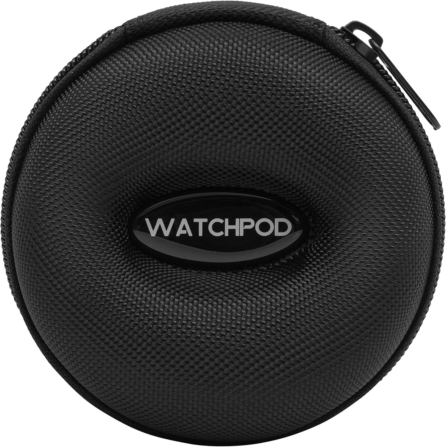 Travel Watch Case | Single Watch Box W/Zipper for Storage | Cushioned round Port