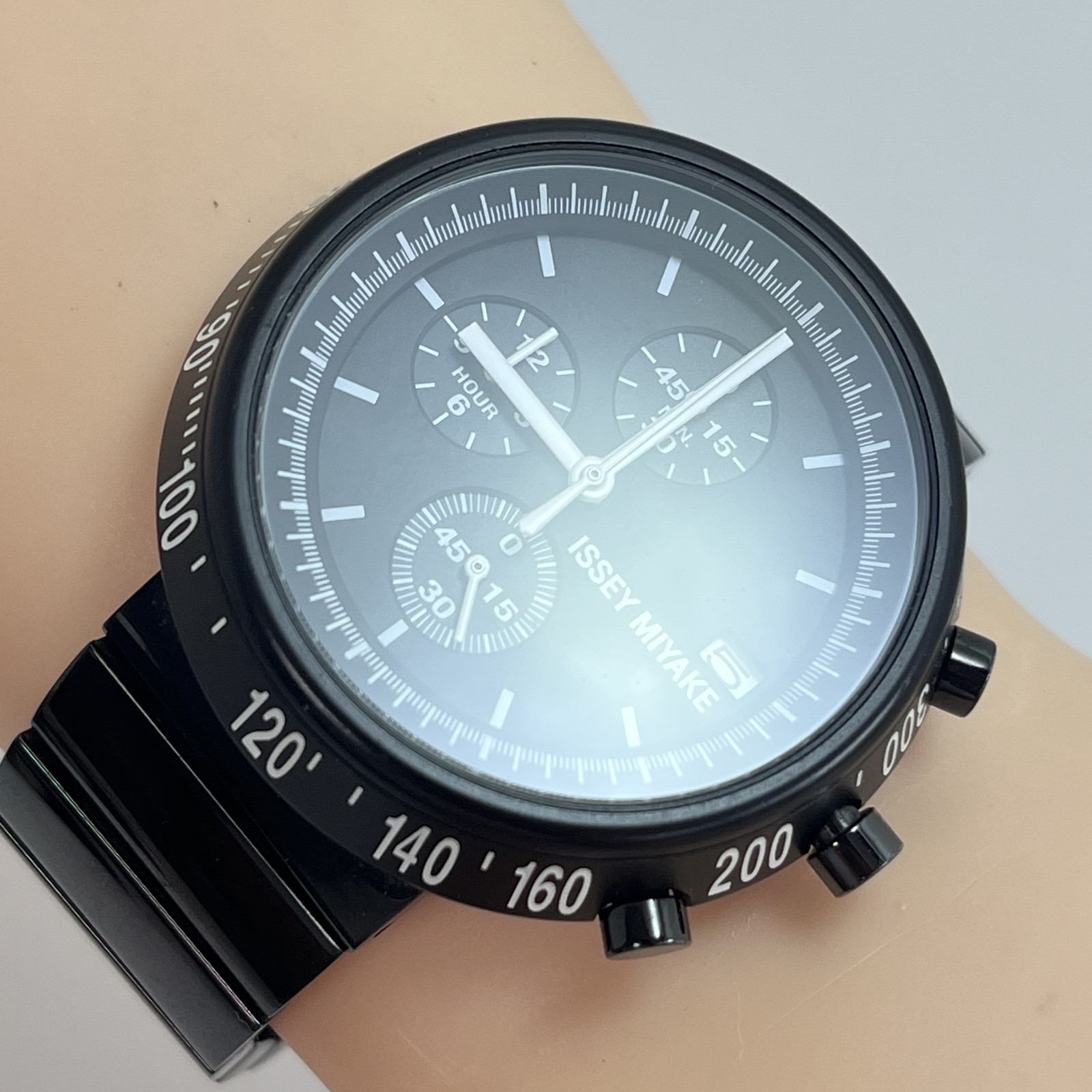SEIKO ISSEY MIYAKE TRAPEZOID Qz Watch SILAQ005 Naoto Fukasawa SS Band Japan#B801