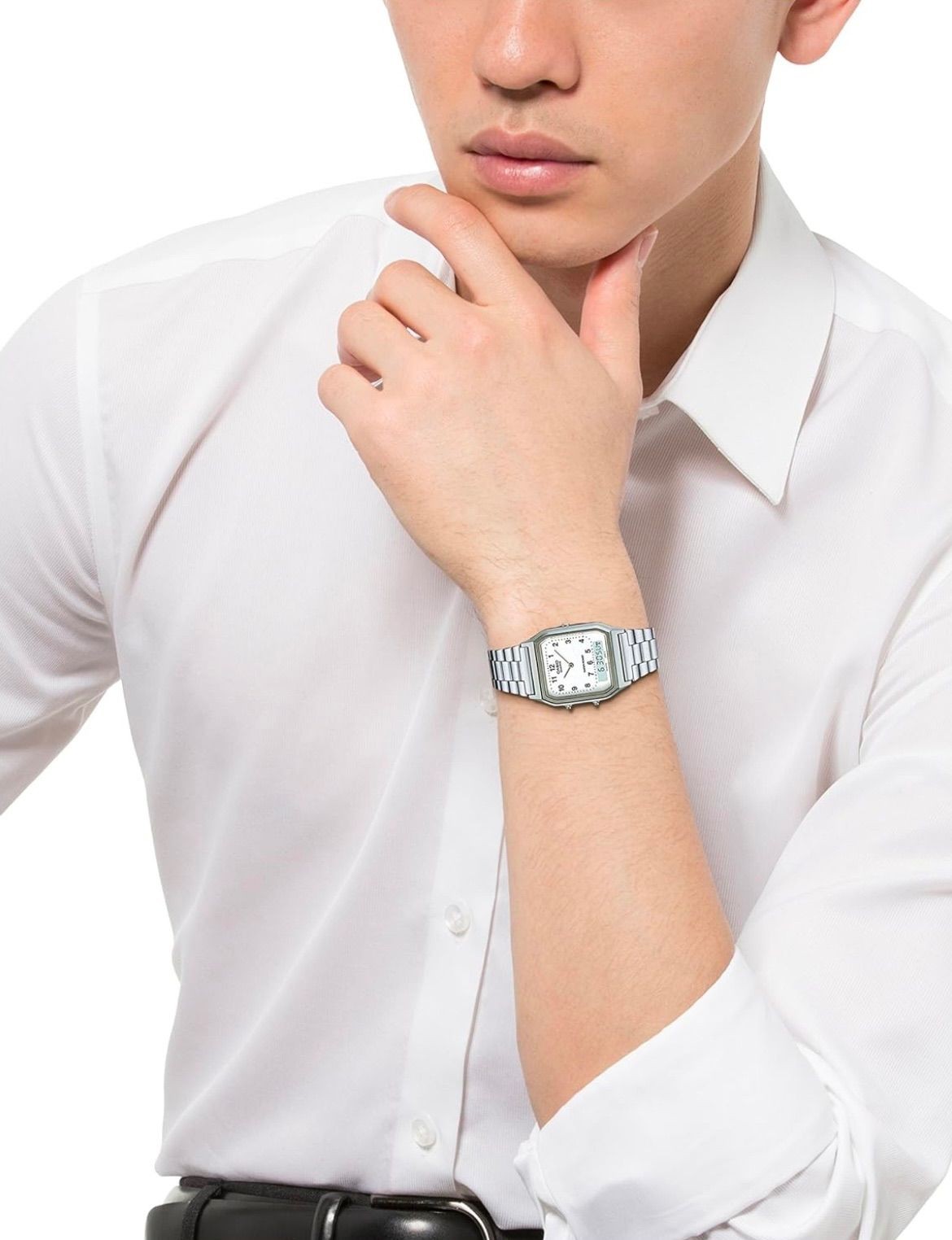 Casio Standard Wristwatch White Men’s AQ 230A 7BMQYJF New Item with Defect from
