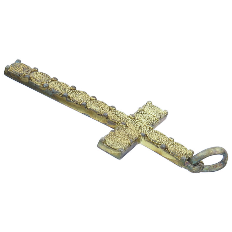 Theodor Fahrner Cross Pendant 925 Silver Retro