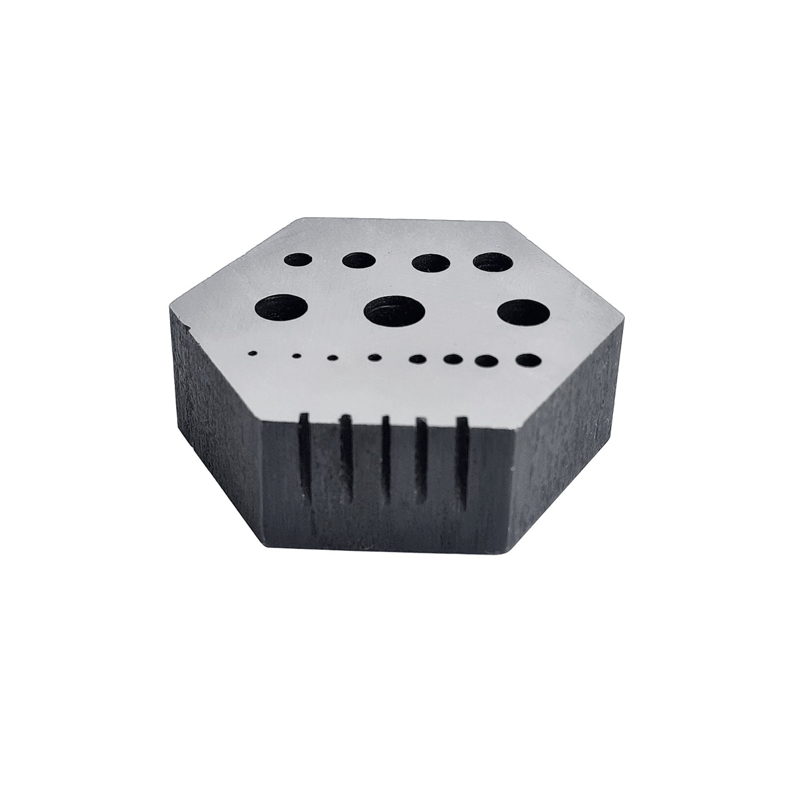 Hexagonal Riveting Stake w/ 15 Holes and 5 Serrations – Jewelry Forming Tool