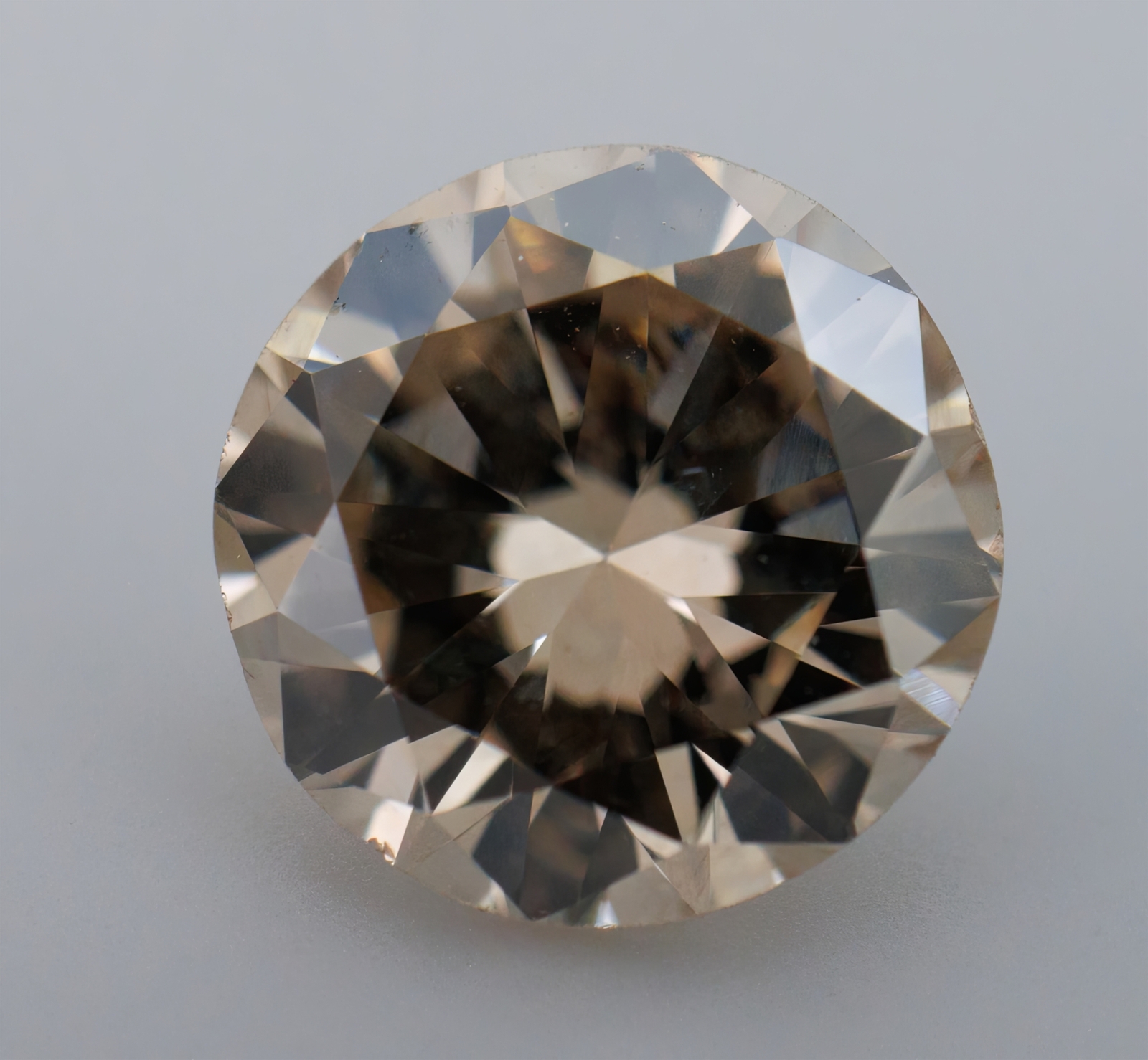 GIA Natural Loose Diamond Round Brilliant Vintage Light Brown 0.82ct VS2 W-X