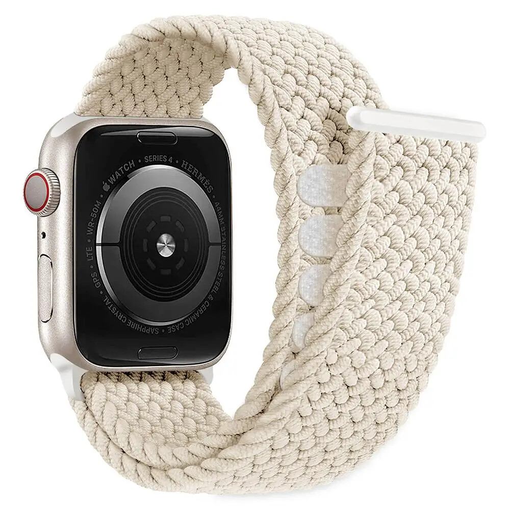 Braided Solo Loop For Apple watch Band 45/40/44/41/42/38/49mm Elastic Bracelet