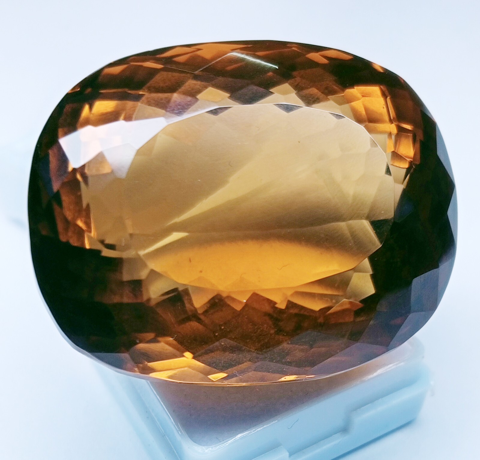 Natural Imperial Topaz Cushion Cut 218-220 Ct EGL Certified Loose Gemstone KH207