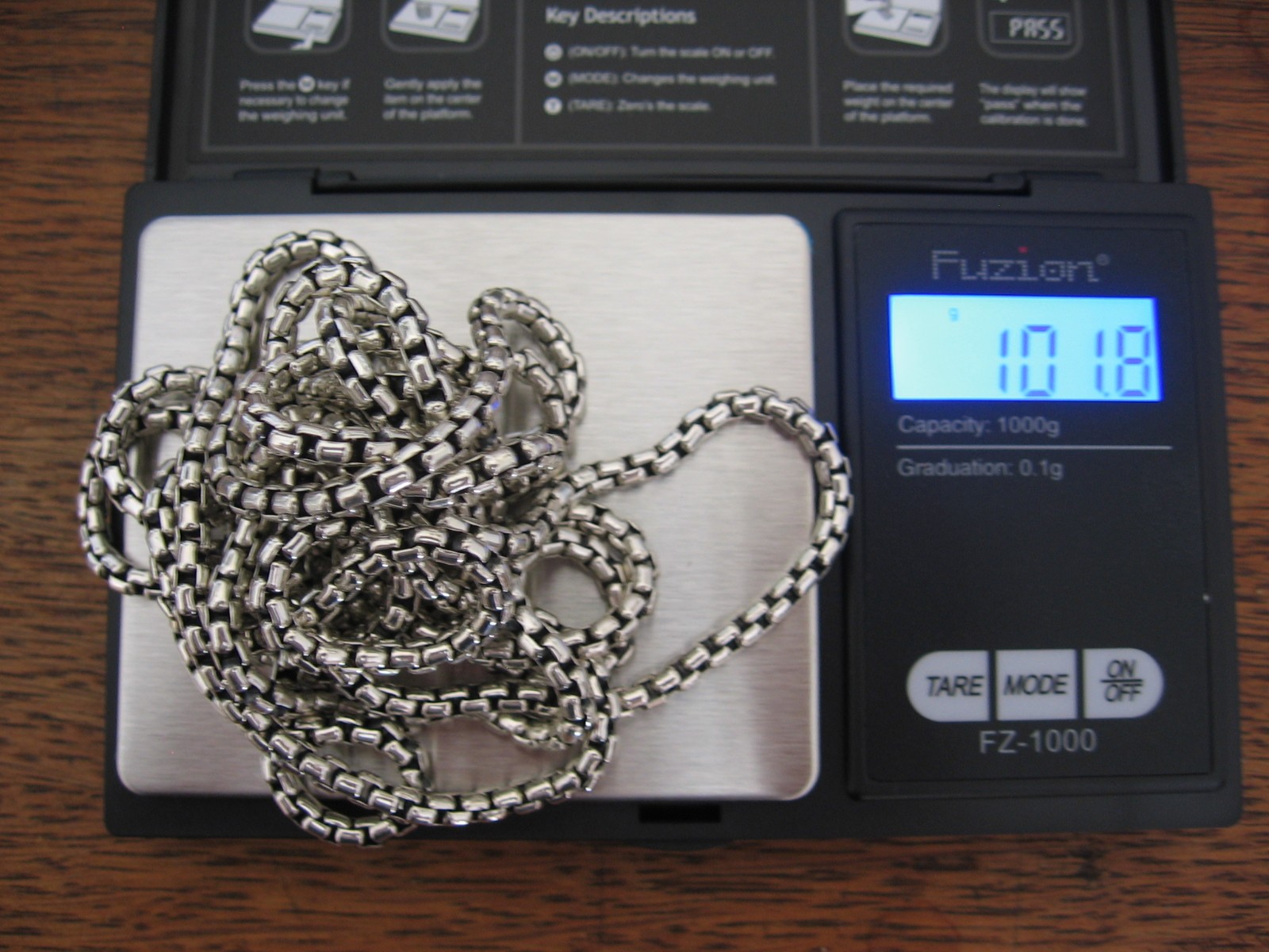 JAI John Hardy Sterling Silver 3.7mm Box Chain 72″ Necklace New 100 grams!