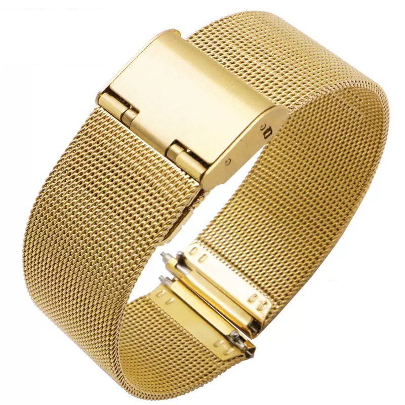 04 line Stainless Steel Milanese Watch Strap Mesh Woven Bracelet 18 20 22 24mm