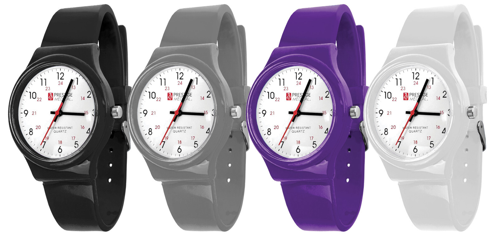 Prestige Medical Nurse Nurses Basic Student Scrub Wrist Watch 24 Hour 5 Colors!