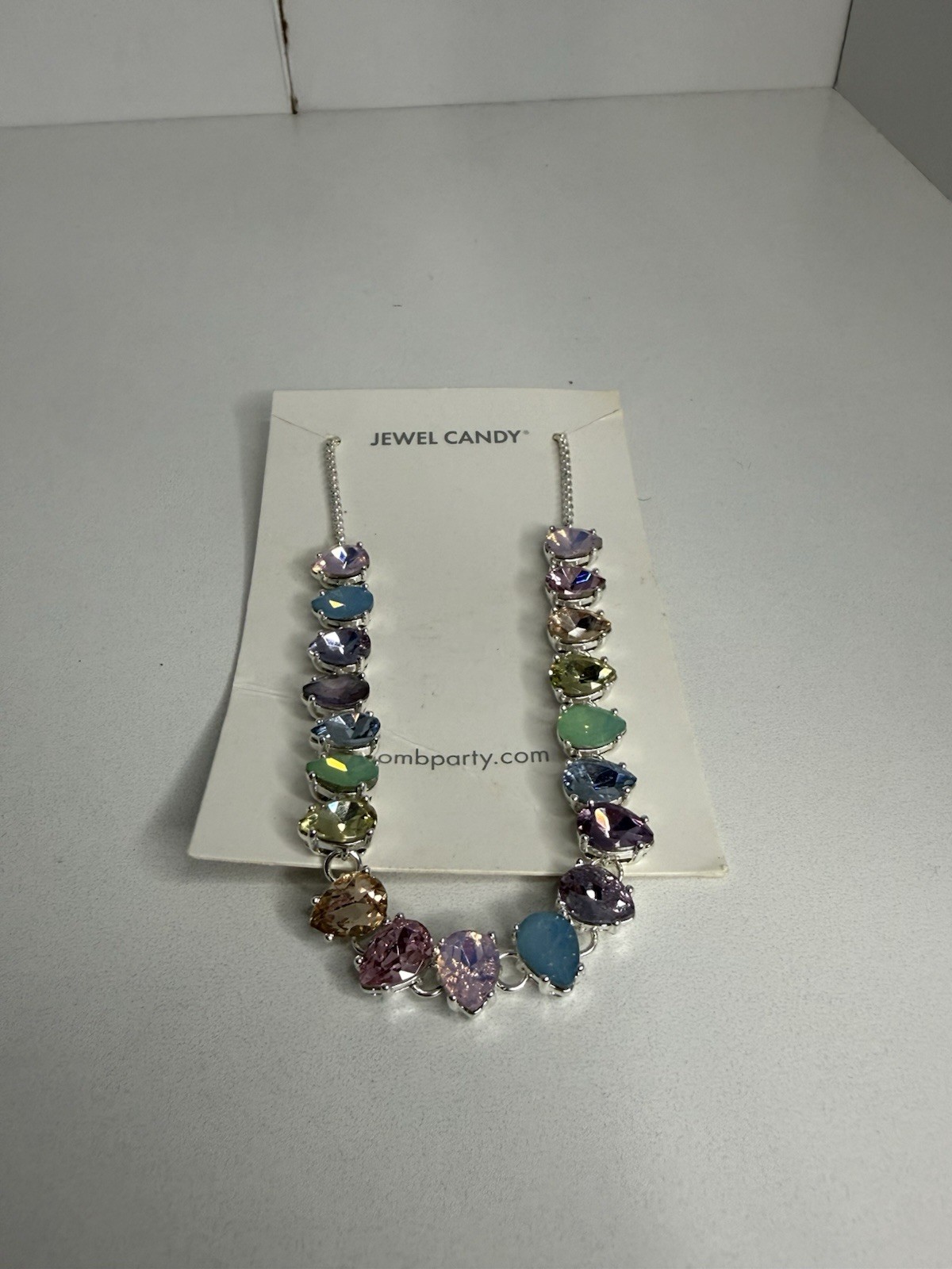 Jewel Candy Unicorn Gumdrops Silver Plated Bracelet Heart Crystal 6-9in