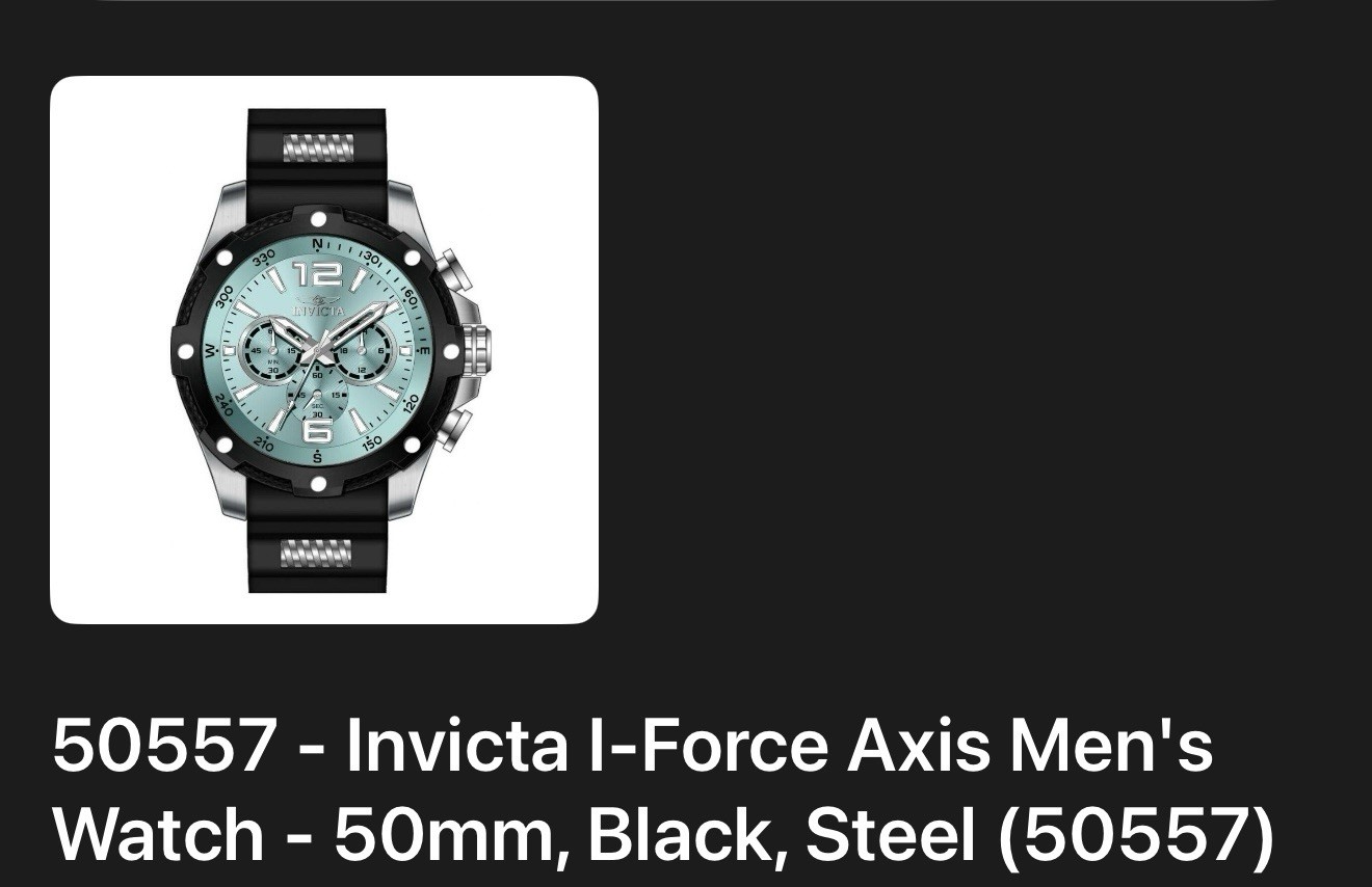 Invicta I-Force Axis Men’s Watch – 50mm (50557)