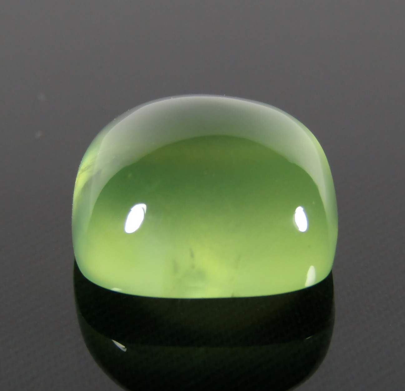 11.40Ct EXCELLENT CUSHION CABOCHON NATURAL PREHNITE LOOSE GEMSTONE