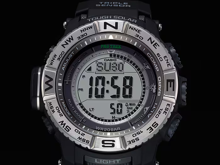Casio Pro Trek Gray Men Wristwatch PRW-3500-1CR (retails for $365)