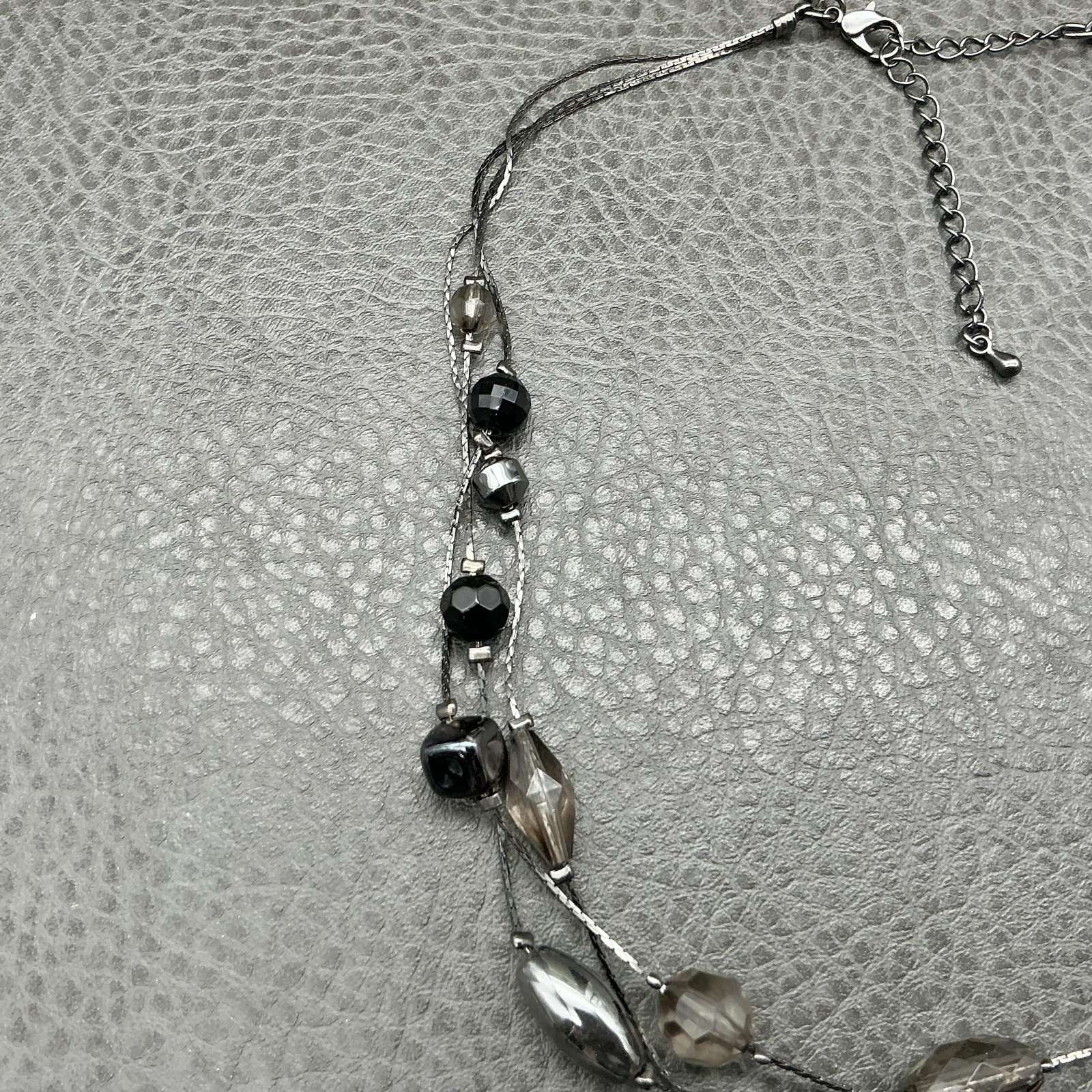 Premier Designs Beaded Layered Station Necklace Statement Jewelry Womens 18″