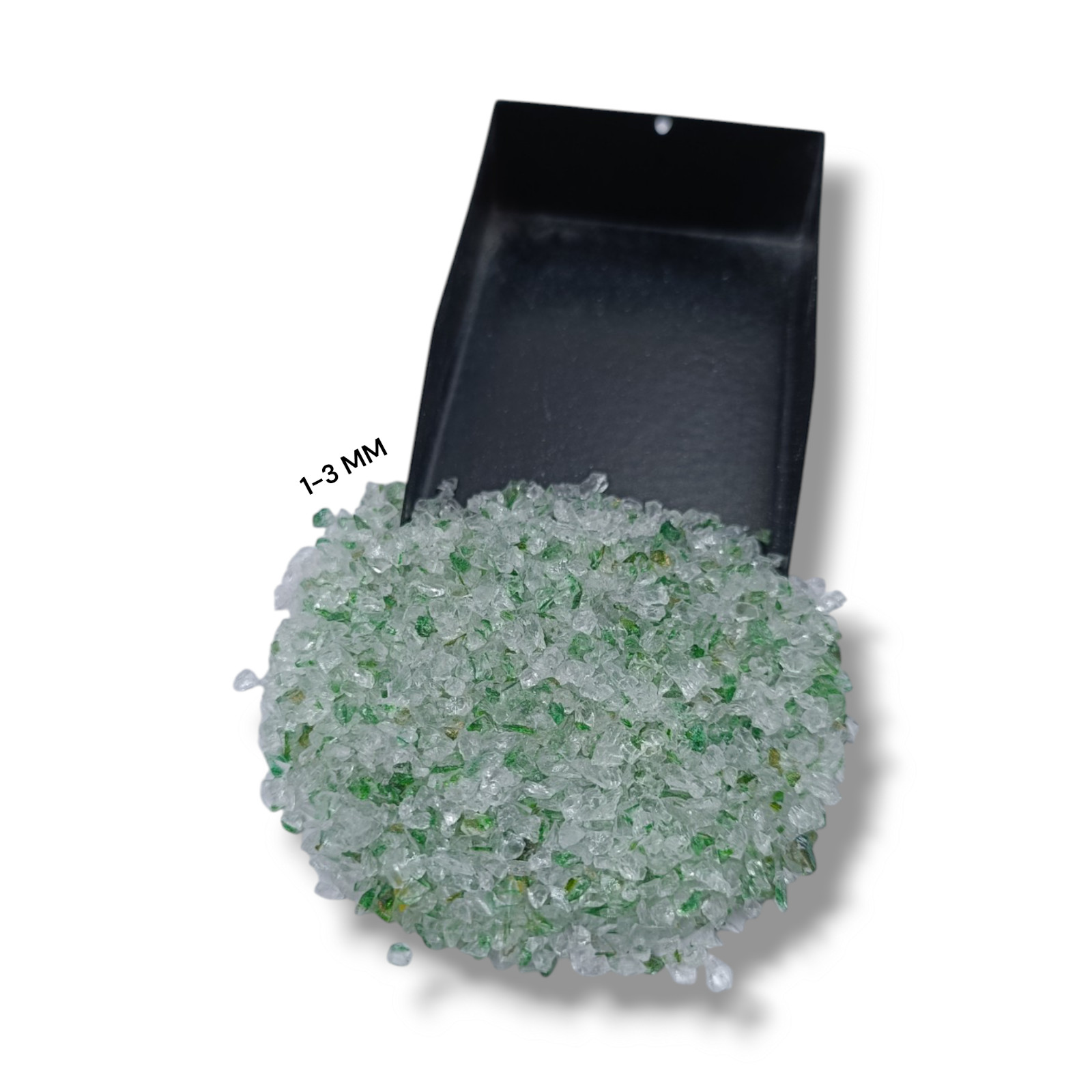 Crushed Ledger Green Rutile Coarse Gemstone Powder Hydro Quartz Crushed Inlay