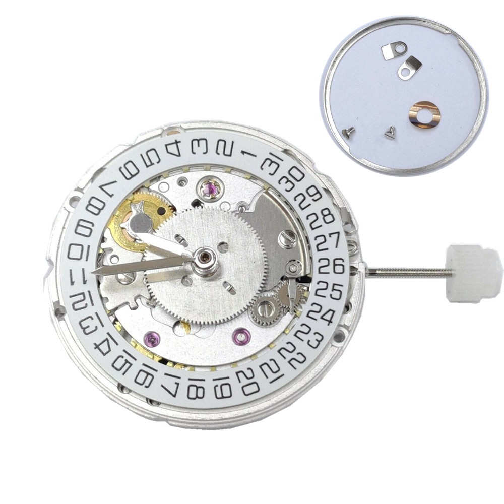 1Pc White 25 Jewels Automatic Mechanical Movement For ETA 2836-2 GMT Watch Parts
