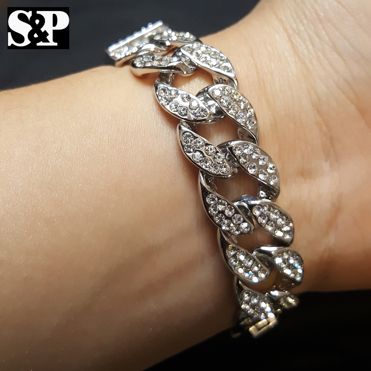Men Hip Hop Iced Bling Lab Diamond Luxury Bust Down WATCH & BRACELET Gift Set