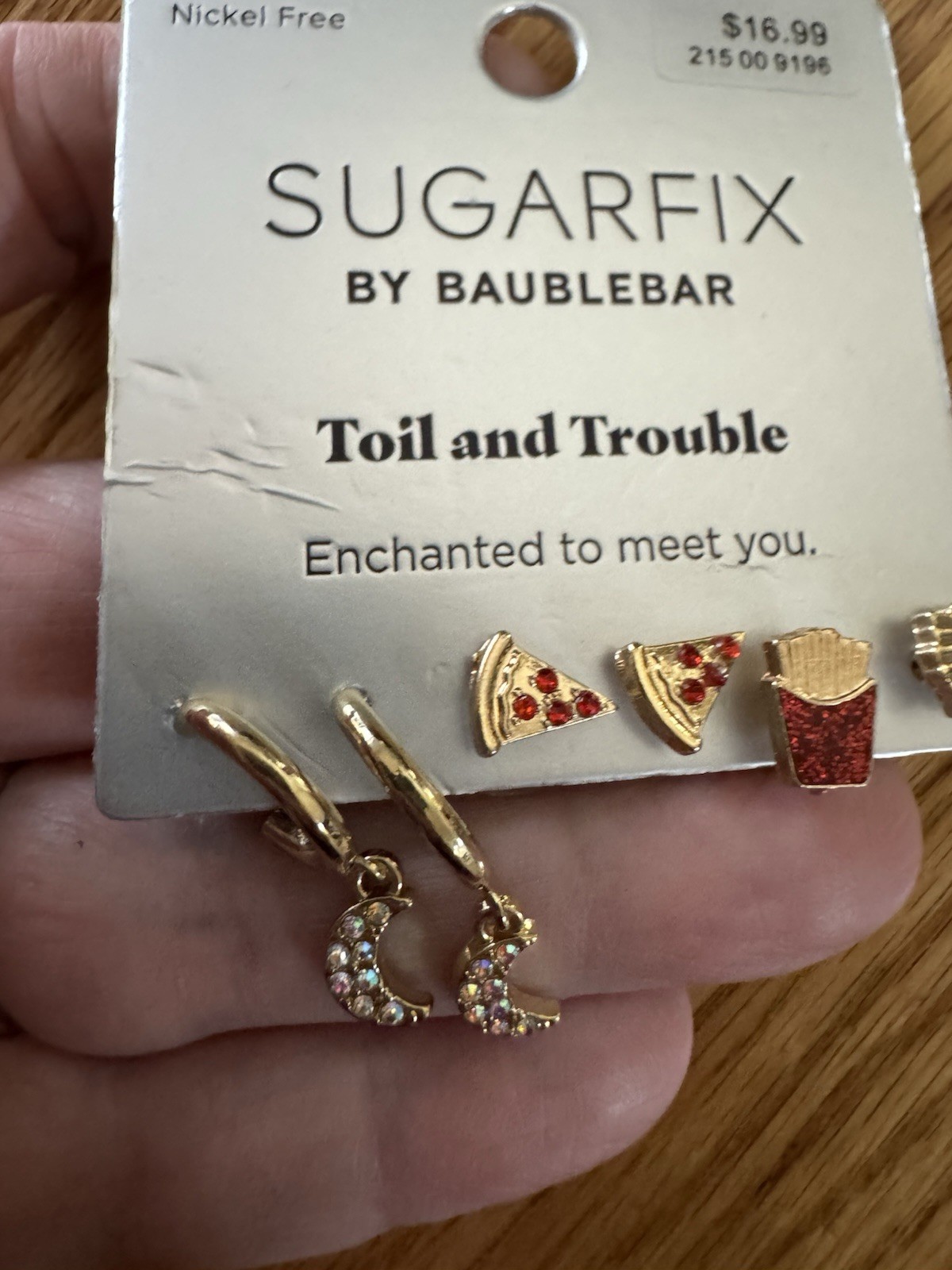 Sugarfix By Baublebar Earrings Toil & Trouble Pizza French Fries