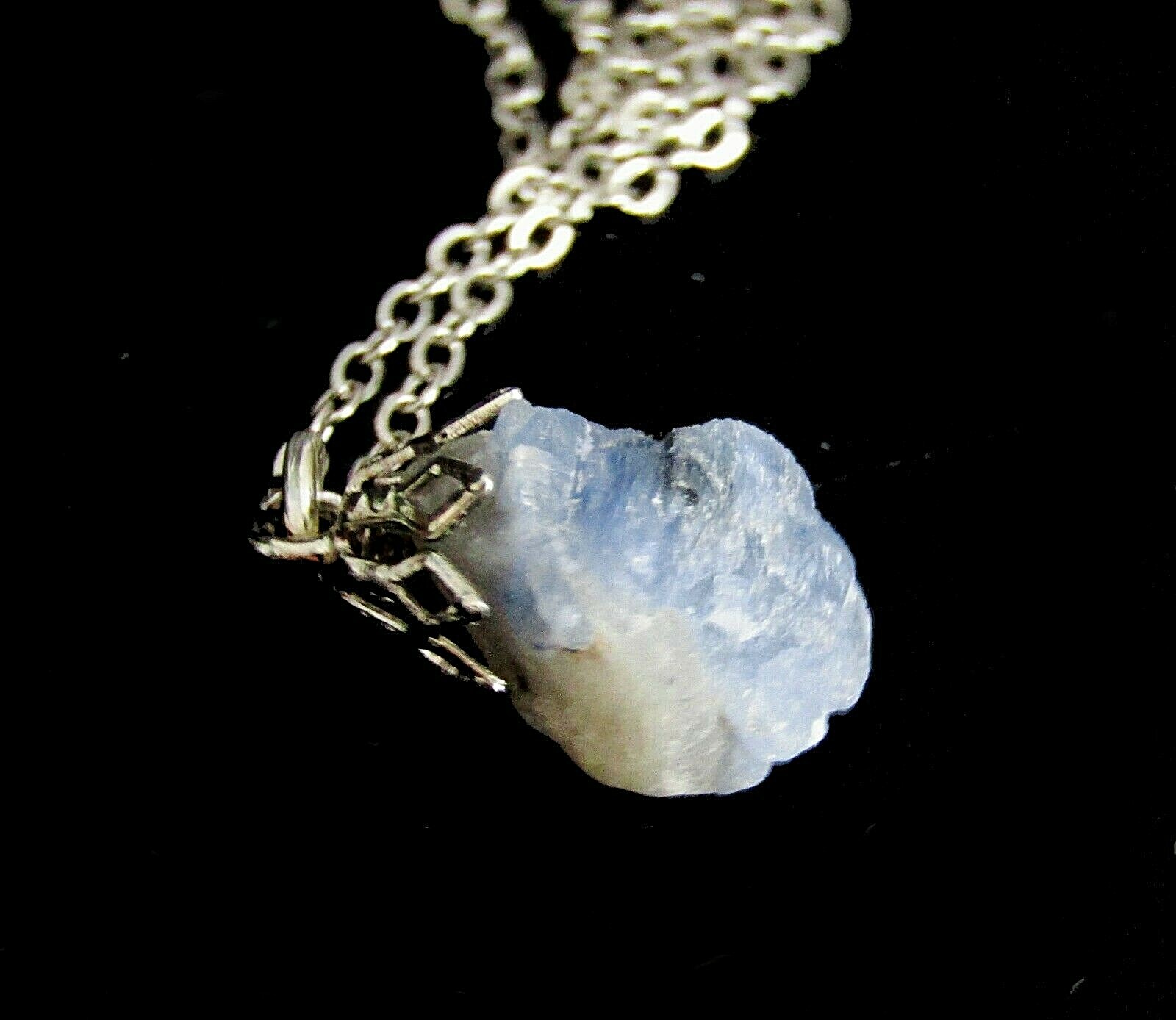 Rough Sapphire (natural not treated) Pendant