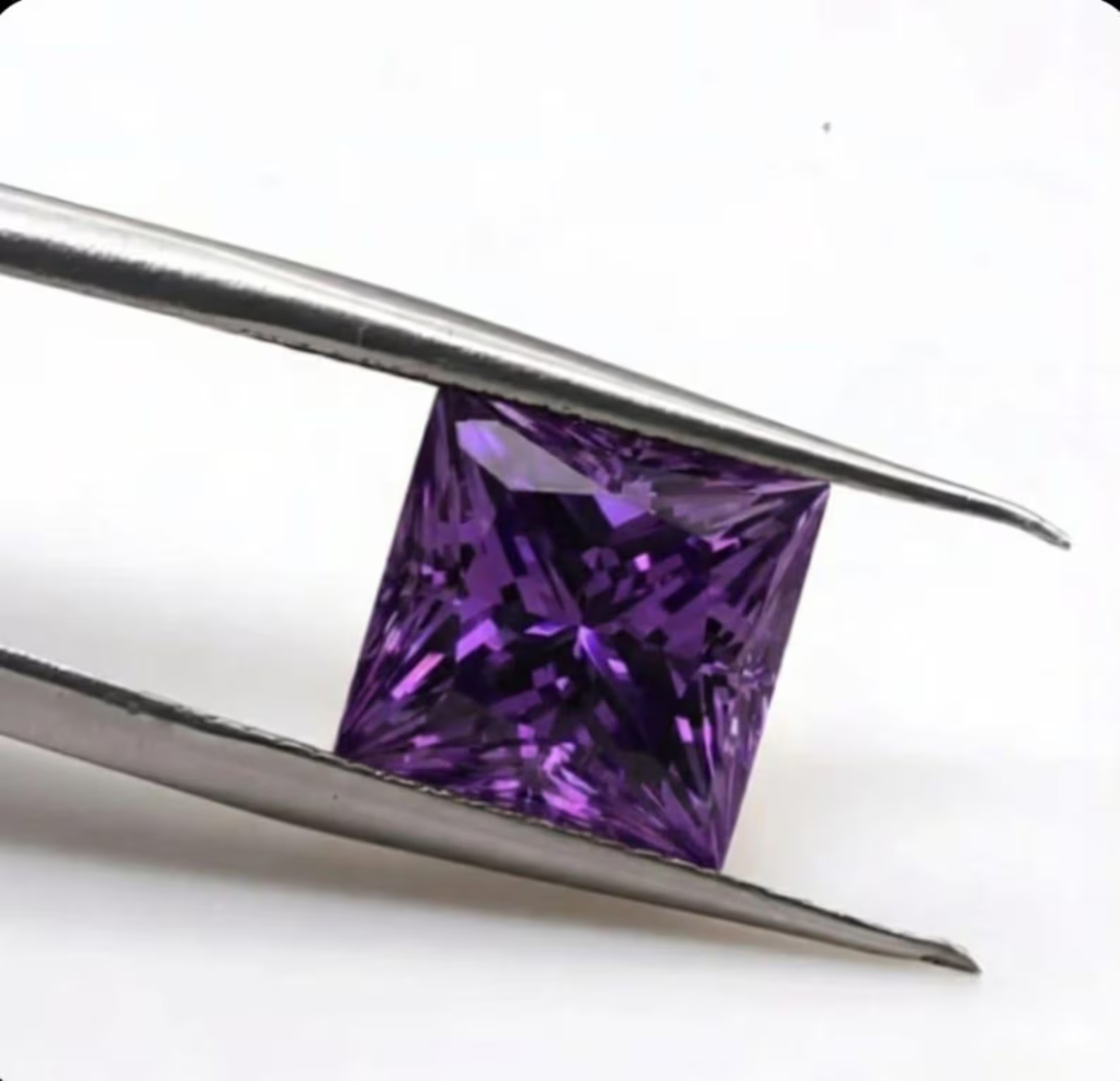 CERTIFIED Natural Earth Mined Diamod 5.05CTpurple princess Brilliant VVS1/9.5 mm