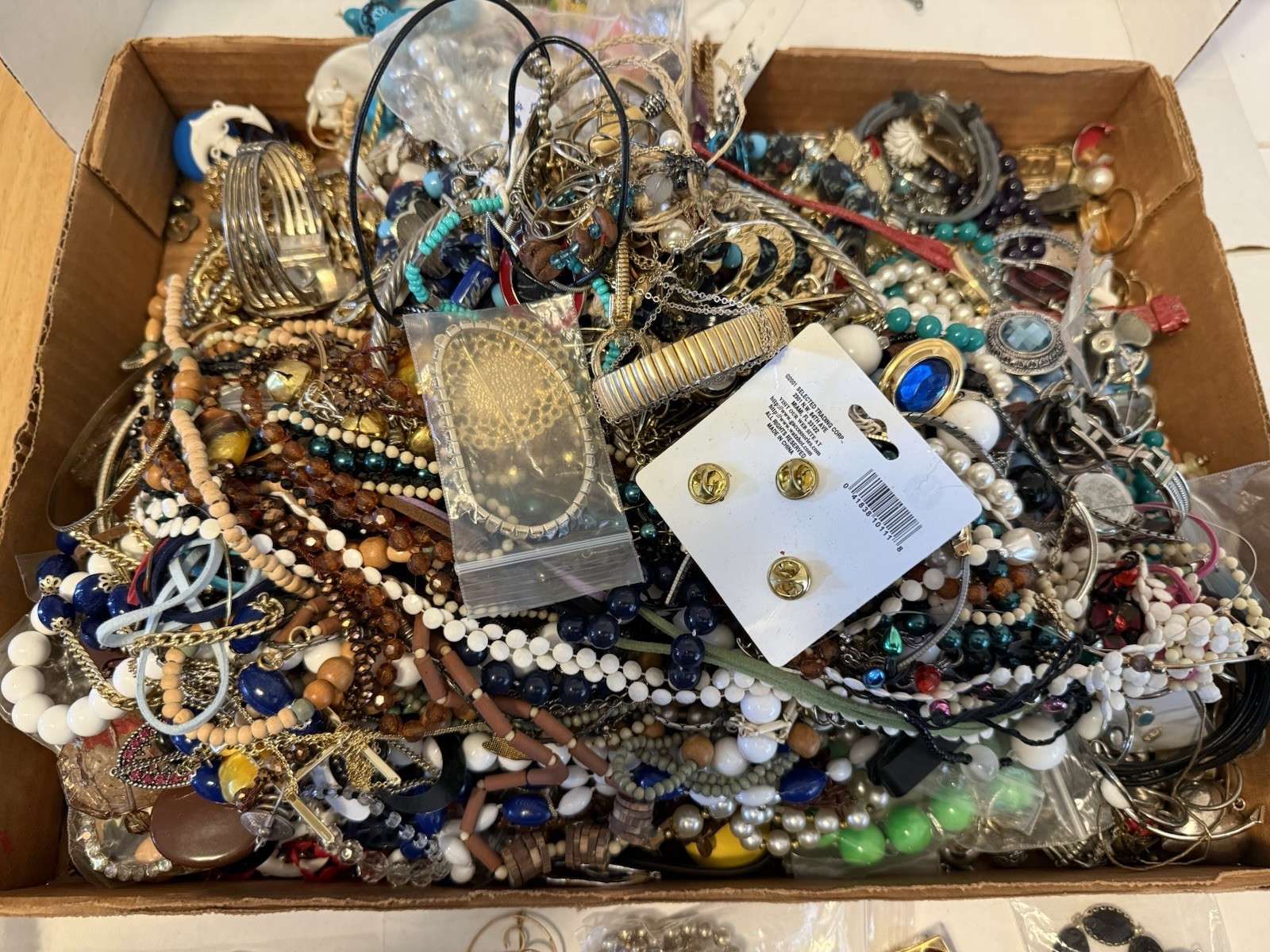 HUGE 16LB Vintage & Modern Costume Jewelry Wearable Craft Parts 925 Gold Filled