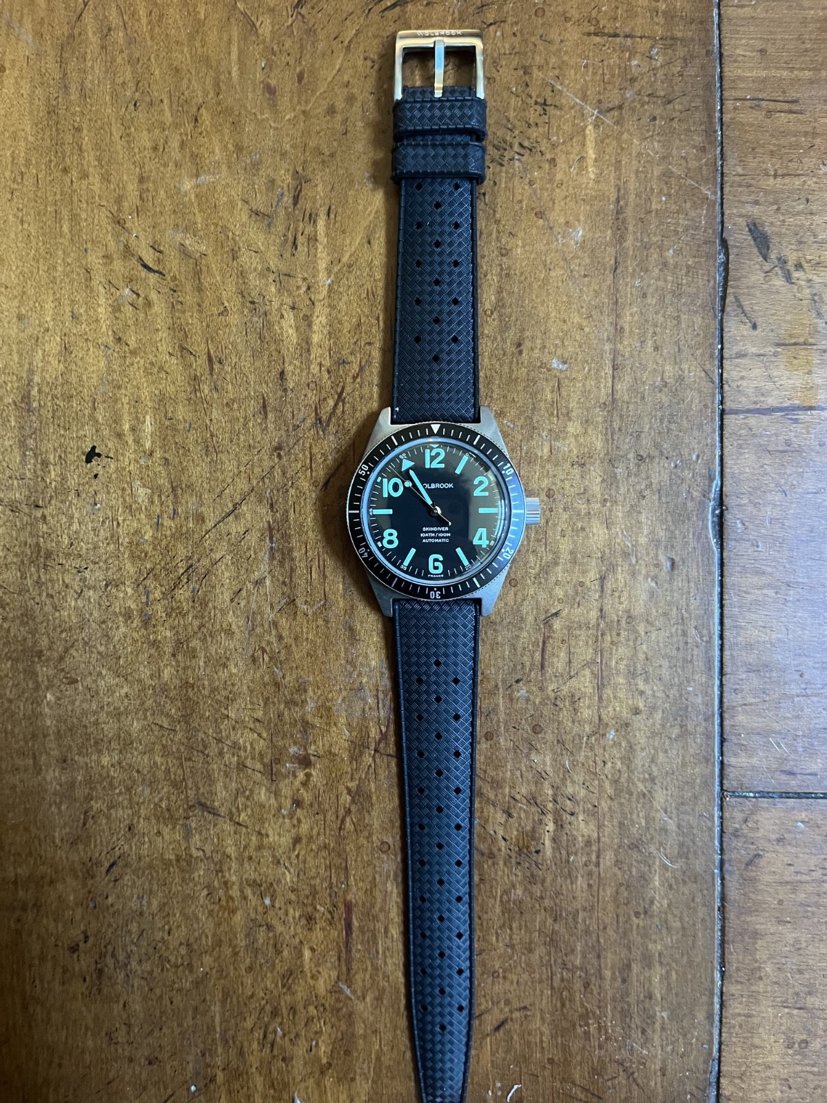 Wolbrook Skindiver Automatic Green Lum & Black Dial 40mm