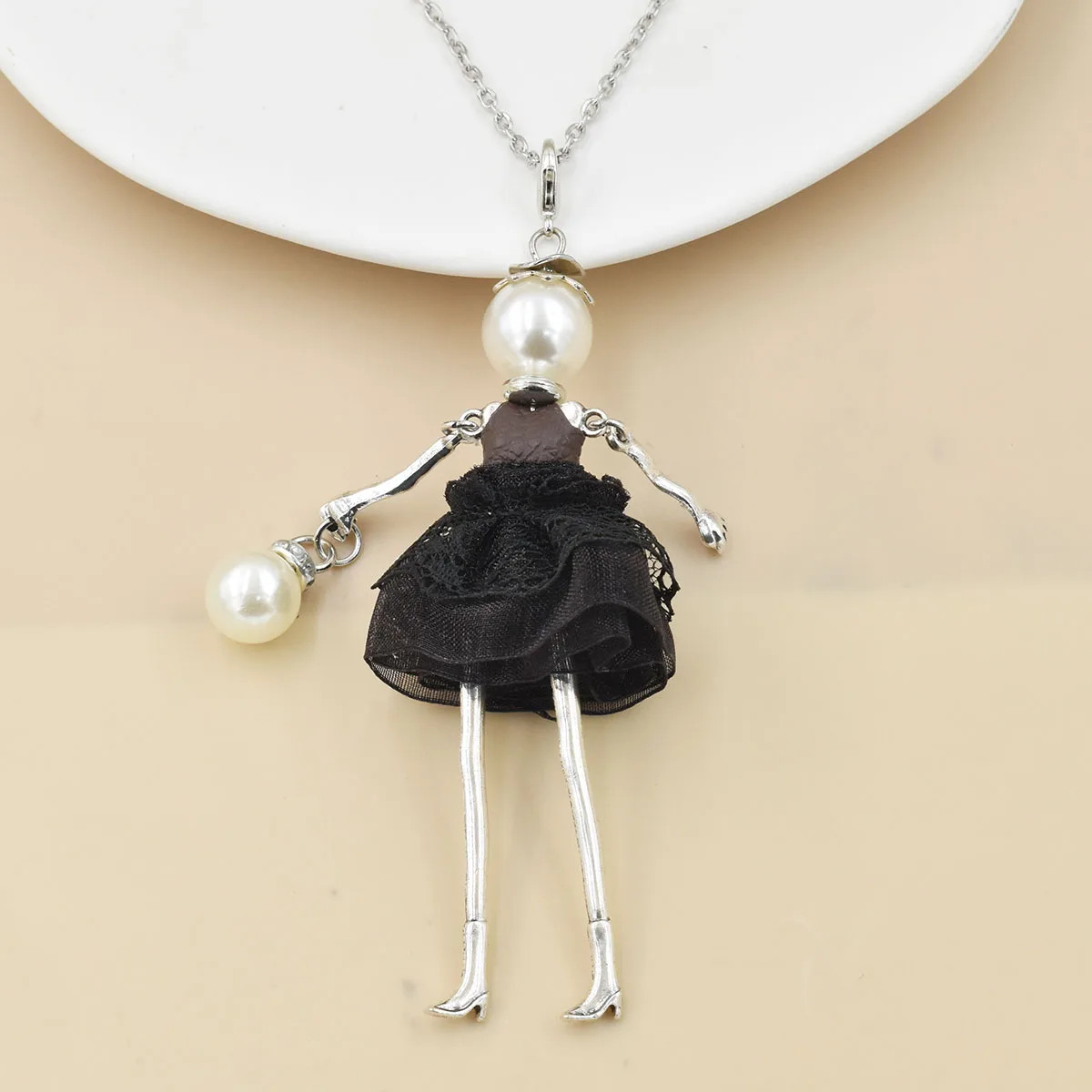 YLWHJJ brand doll cute women necklace & pendant long chain new handmade sweater