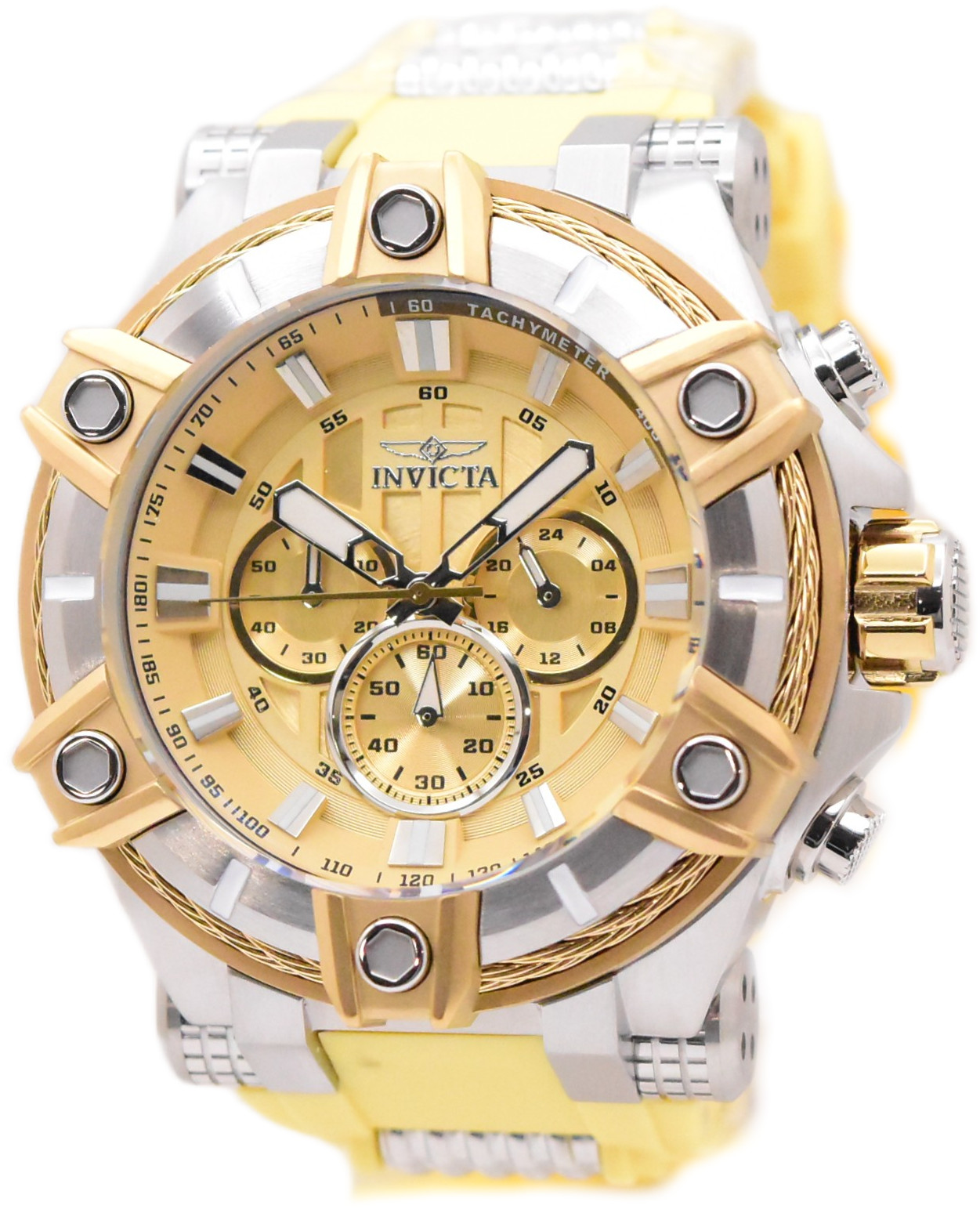 Invicta Bolt Desert Titan Men’s 52mm Tan Quartz Chronograph Watch 49808