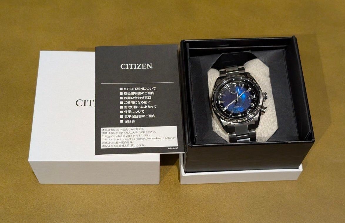 CITIZEN ATTESA Solar Radio Watch CB0288 65L Titanium
