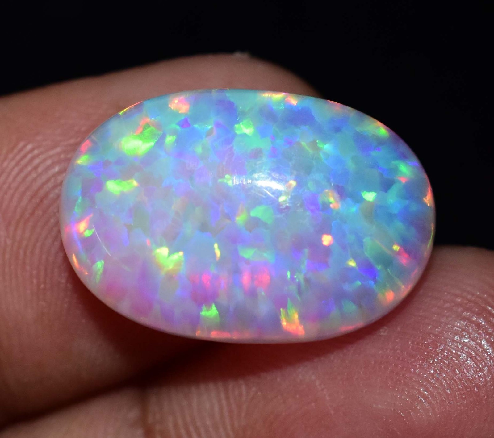 Natural Ethiopian Fire Opal 10.70 CT AGL Certified Play Of Color Loose Gemstone