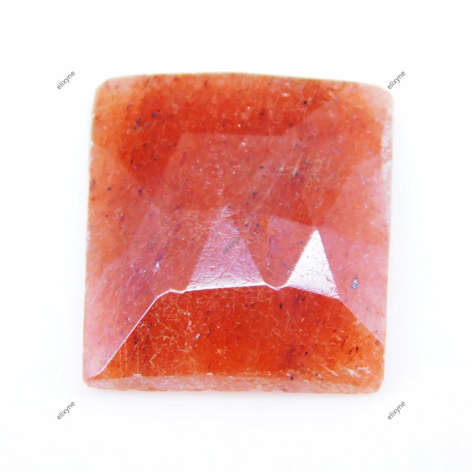 22.65 Ct Natural Sunstone Fancy Cut Glittering Faceted Loose Gemstone