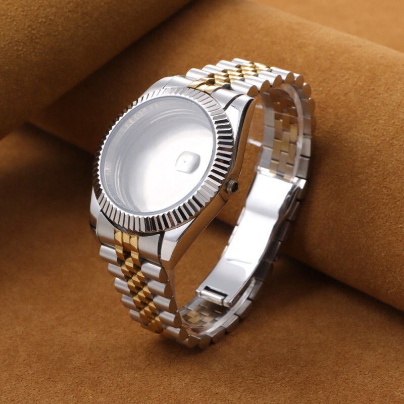 Stainless Steel Solid Watch Band Strap Arc Bracelet 13 17 20 21mm for Datejust