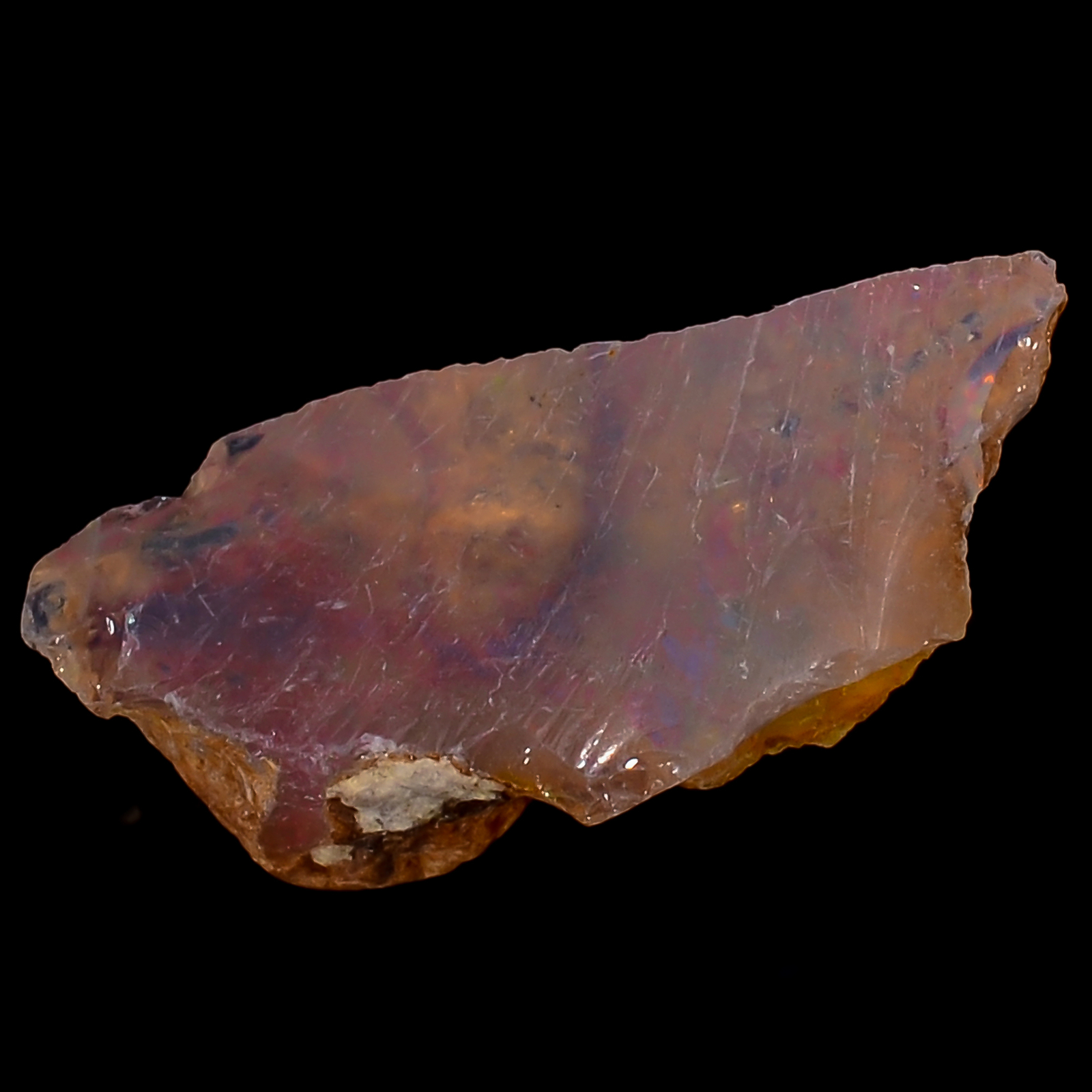 100% Natural Welo Fire Ethiopian Opal Rough Loose Gemstone 2 Ct 15X6X4mm EE41502